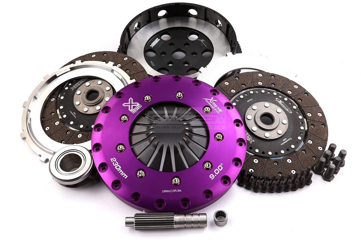 Xtreme 230mm Twin Plate Solid Organic Clutch Kit incl. SMF