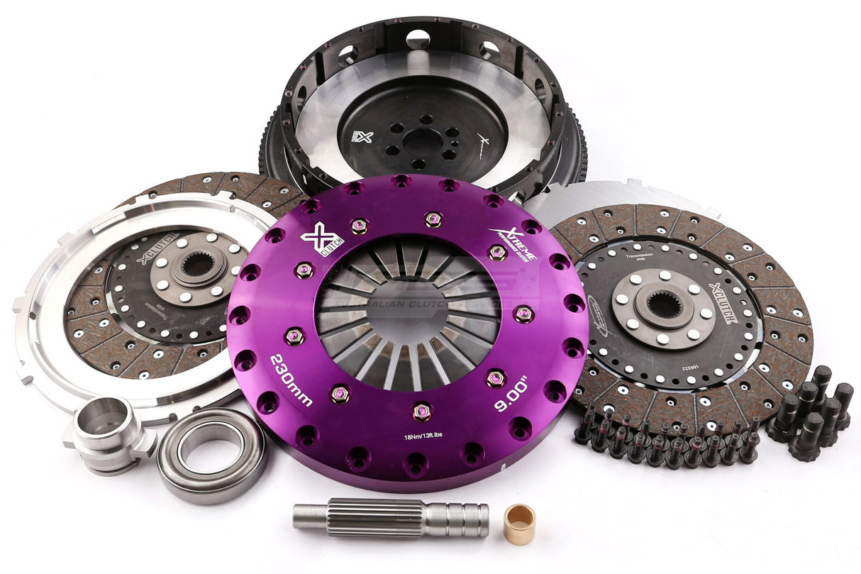 Xtreme 230mm Twin Plate Solid Organic Clutch Kit incl. Flywheel