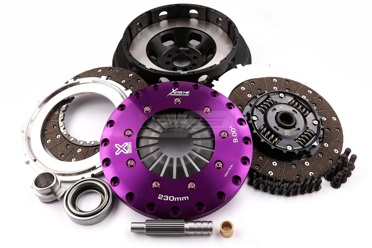 Xtreme 230mm Twin Plate Sprung Organic Clutch Kit incl. Flywheel
