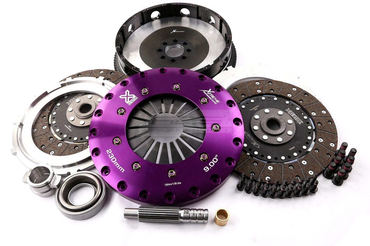 Xtreme 230mm Twin Plate Solid Organic Clutch Kit incl. Flywheel