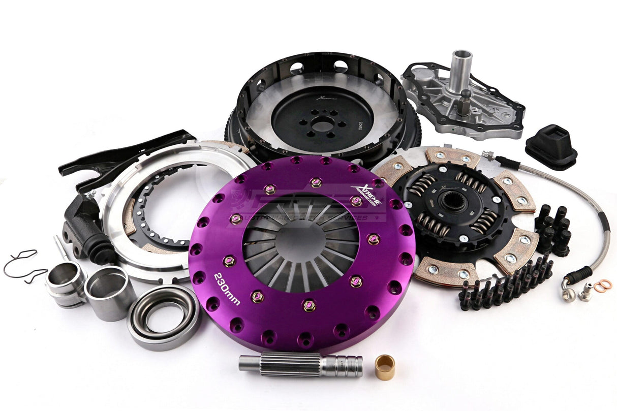 Xtreme 230mm Twin Plate Sprung Ceramic Clutch Kit incl. Flywheel Nissan Skyline GT-R R32, R33/GTS, GTS-T R34/Stagea C34 260RS (5MT) KNI23582-2B
