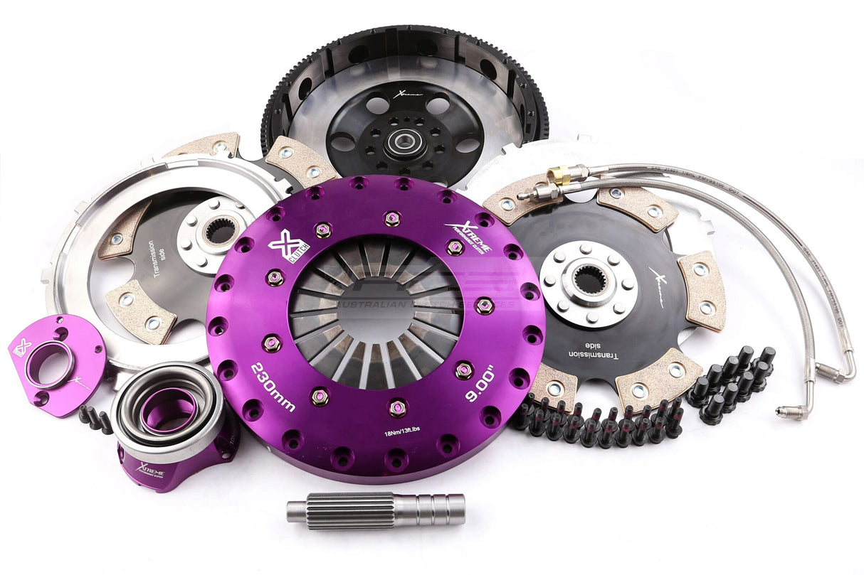 Xtreme 230mm Twin Plate Solid Ceramic Clutch Kit incl. SMF & CSC Porsche Carrera, Turbo 993/GT2, GT3 996, 997 KPR23601-2E