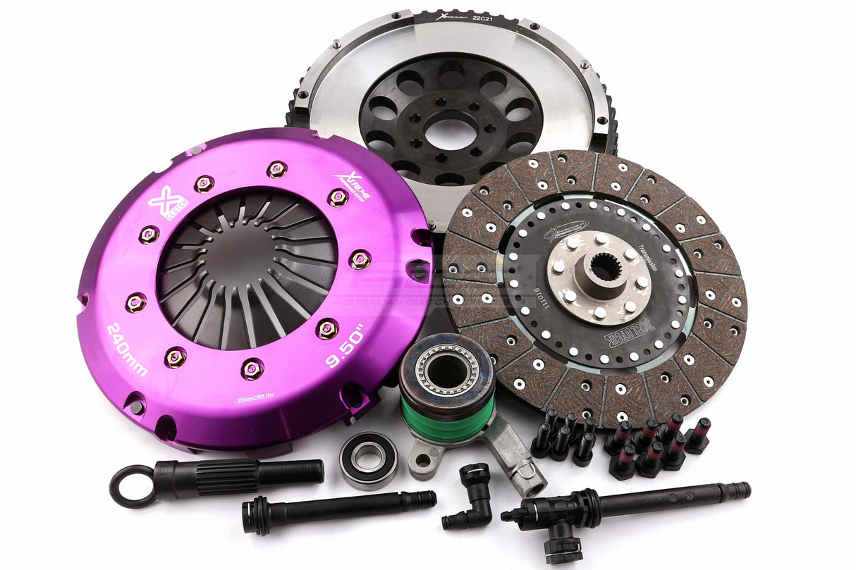 Xtreme Performance Solid Organic Clutch Kit incl. SMF & CSC Renault Megane RS 250, 265, 275 X95 10-16 KRE24616-1G