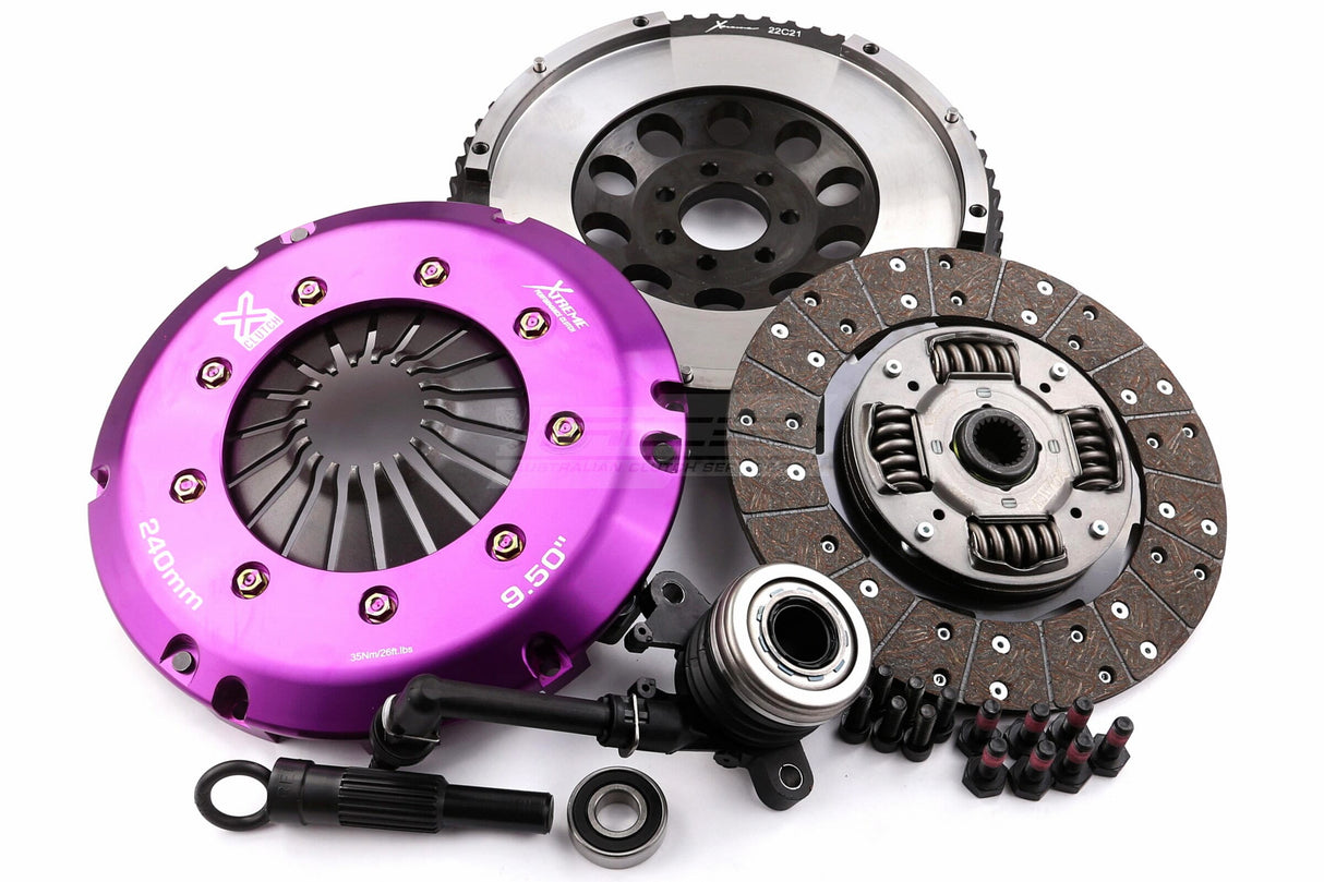 Xtreme Heavy Duty Sprung Organic Clutch Kit incl. SMF & CSC Renault Megane RS, Sport X84 F4R 2.0L 04-10 KRE24617-1A