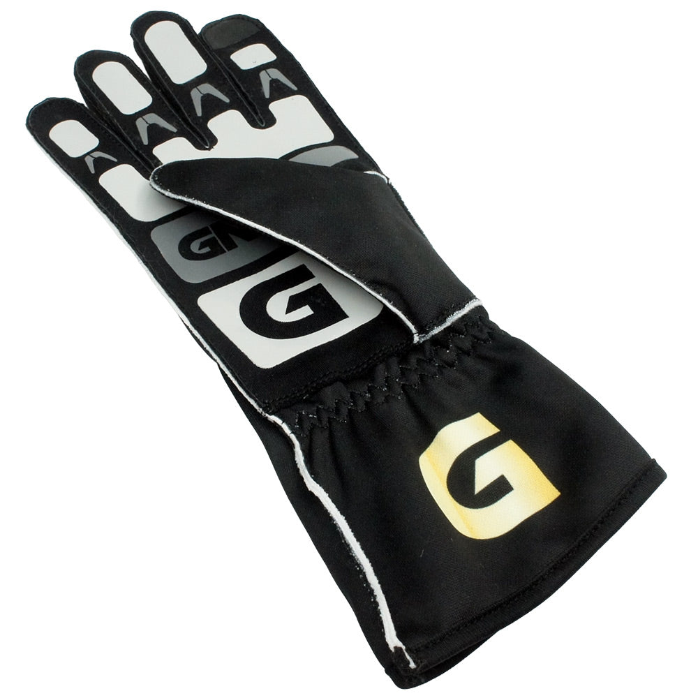 GNT Motorsport Sim Racing Gloves - Black Platinum