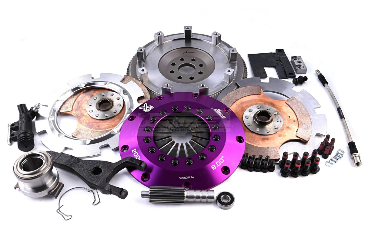 Xtreme 200mm Twin Plate Solid Ceramic Clutch Kit incl. Flywheel Toyota Chaser/Mark II/Soarer/Supra 1JZ-GTE 2.5L 90-04 (R154) KTY20530-2E