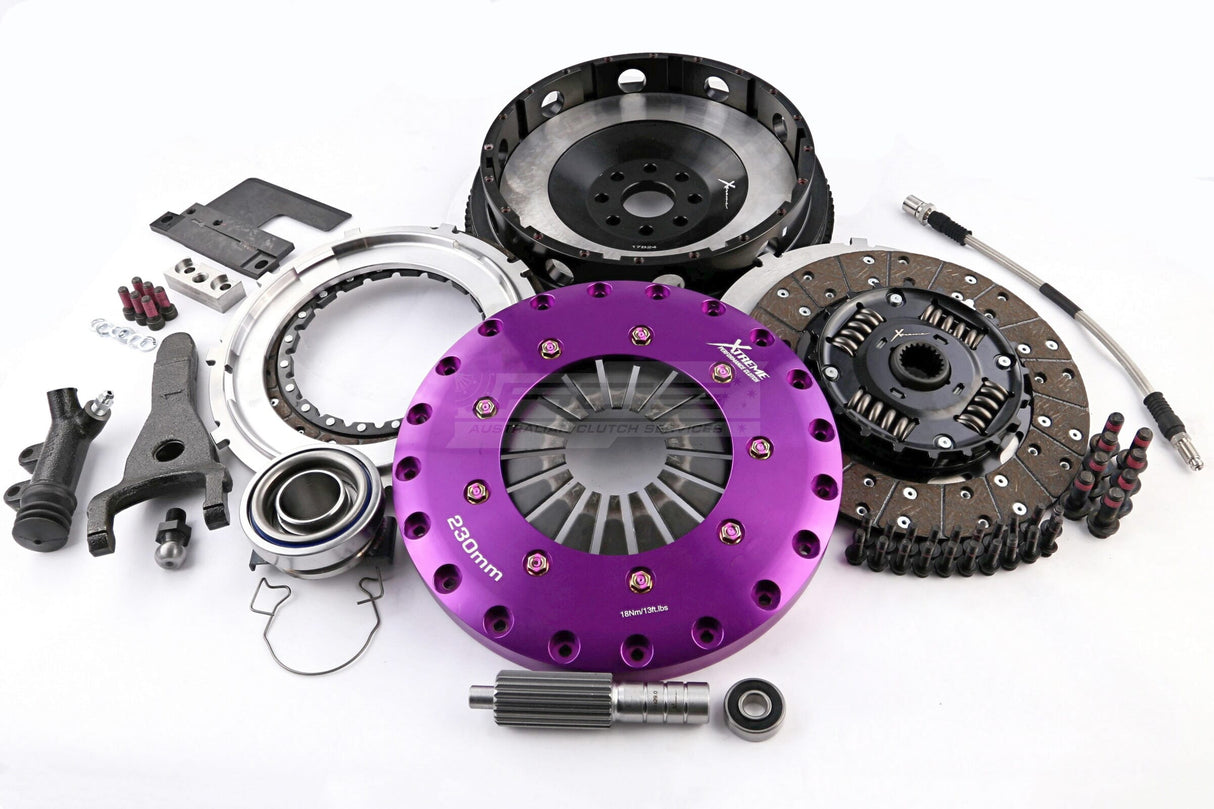 Xtreme 230mm Twin Plate Sprung Organic Clutch Kit incl. Flywheel