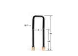 Whiteline Square U Bolts 45mm ID, 175mm Length, 12mm Thread