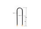 Whiteline Round U Bolts 65mm ID, 270mm Length, 12mm Thread