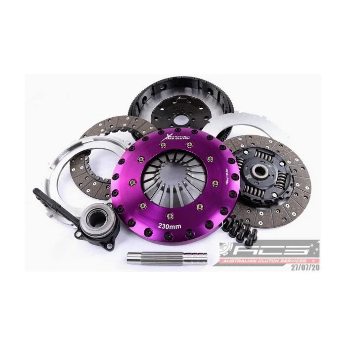 Xtreme 230mm Twin Plate Sprung Organic Clutch Kit incl. SMF & CSC