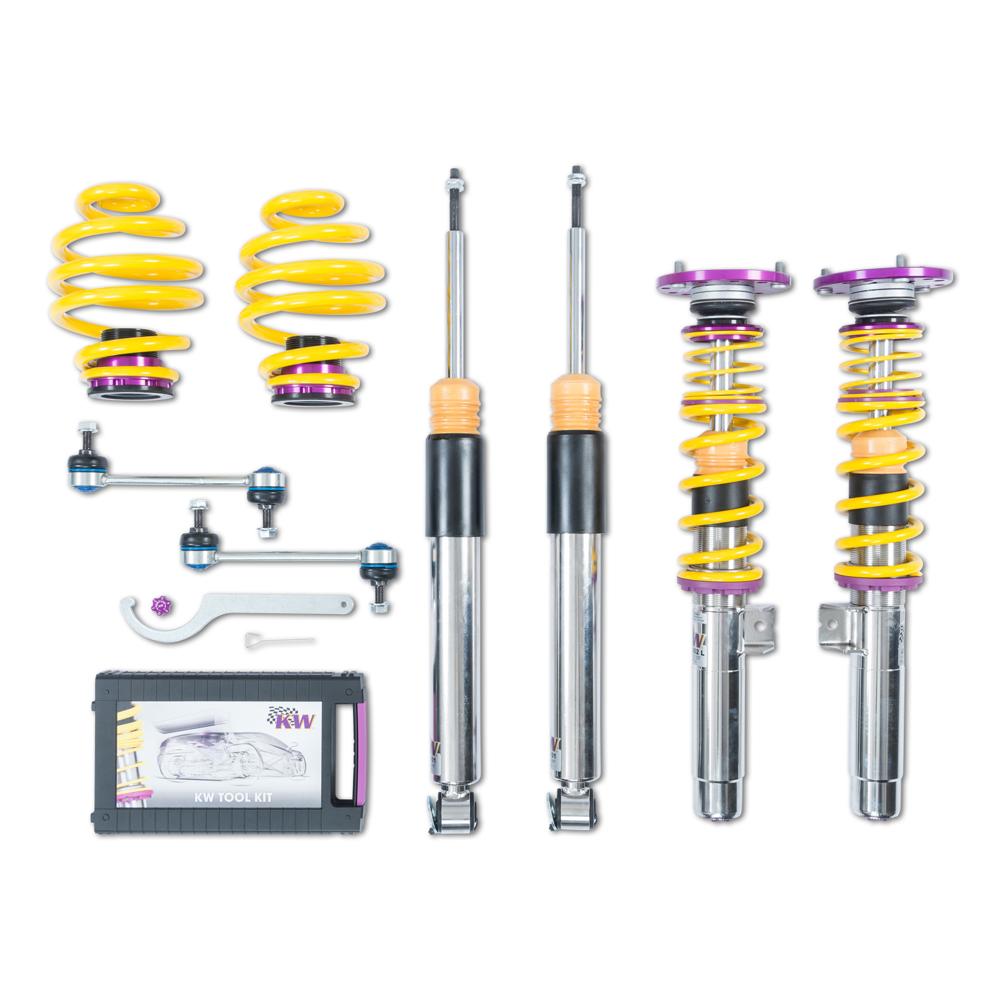 KW Suspension Variant 3 Inox Coilovers w/ Front Top Mounts