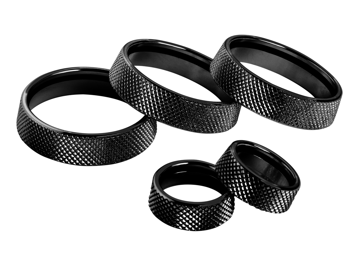 LEYO Billet Aluminum Knobs Black 5pcs L080B