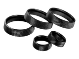 LEYO Billet Aluminum Knobs Black 5pcs L080B