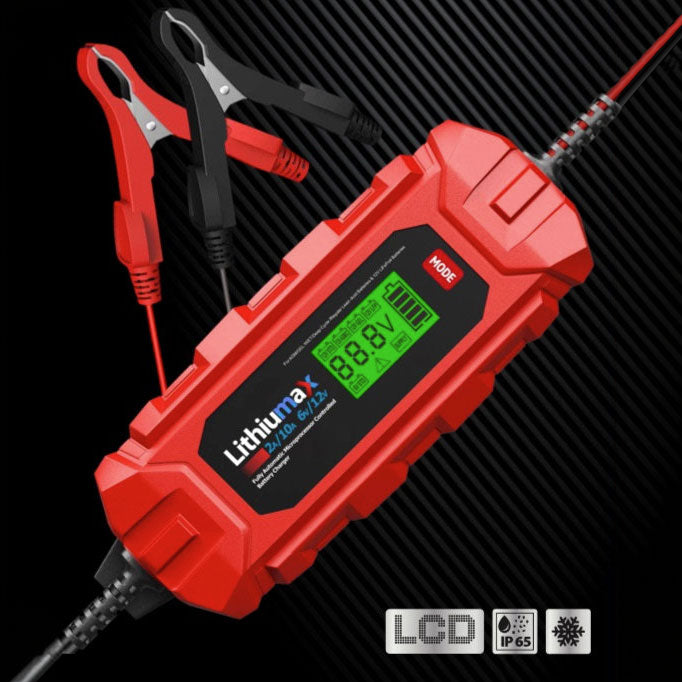 Lithiumax 10A Multi-Battery IP65 Smart Maintenance LCD Charger