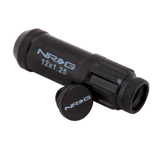 NRG 700 Series Long Steel Wheel Lug Nuts w/Dust Caps Set of 20 - M12x1.5