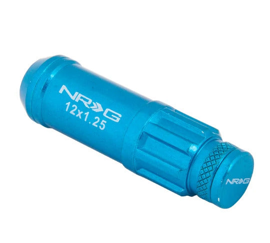 NRG 700 Series Long Steel Wheel Lug Nuts w/Dust Caps Set of 20 - M12x1.5