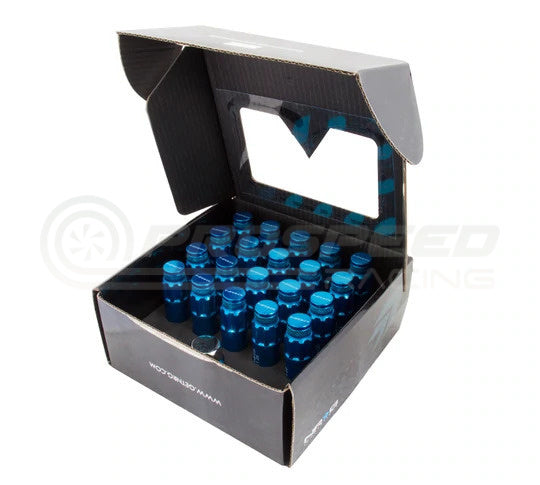 NRG 700 Series Long Steel Wheel Lug Nuts w/Dust Caps Set of 20 - M12x1.5