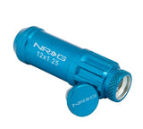NRG 700 Series Long Steel Wheel Lug Nuts w/Dust Caps Set of 20 - M12x1.5