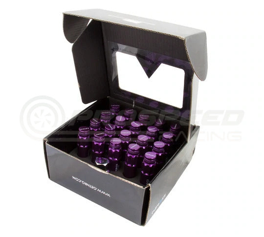 NRG 700 Series Long Steel Wheel Lug Nuts w/Dust Caps Set of 20 - M12x1.5