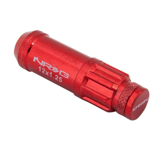 NRG 700 Series Long Steel Wheel Lug Nuts w/Dust Caps Set of 20 - M12x1.5