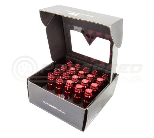 NRG 700 Series Long Steel Wheel Lug Nuts w/Dust Caps Set of 20 - M12x1.5