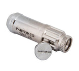 NRG 700 Series Long Steel Wheel Lug Nuts w/Dust Caps Set of 20 - M12x1.5