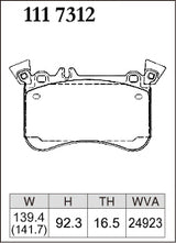 Dixcel M Type Brake Pads