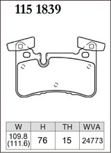 Dixcel M Type Brake Pads