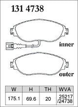 Dixcel M Type Brake Pads