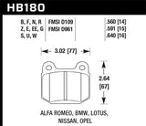 Circo M119 Race Rear Brake Pad Set