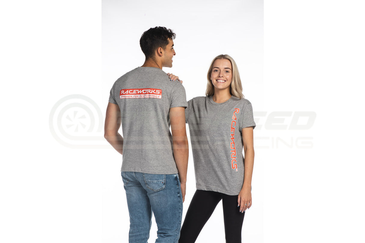 Raceworks "Raceworks Logo" Grey T-Shirt Short Sleeve
