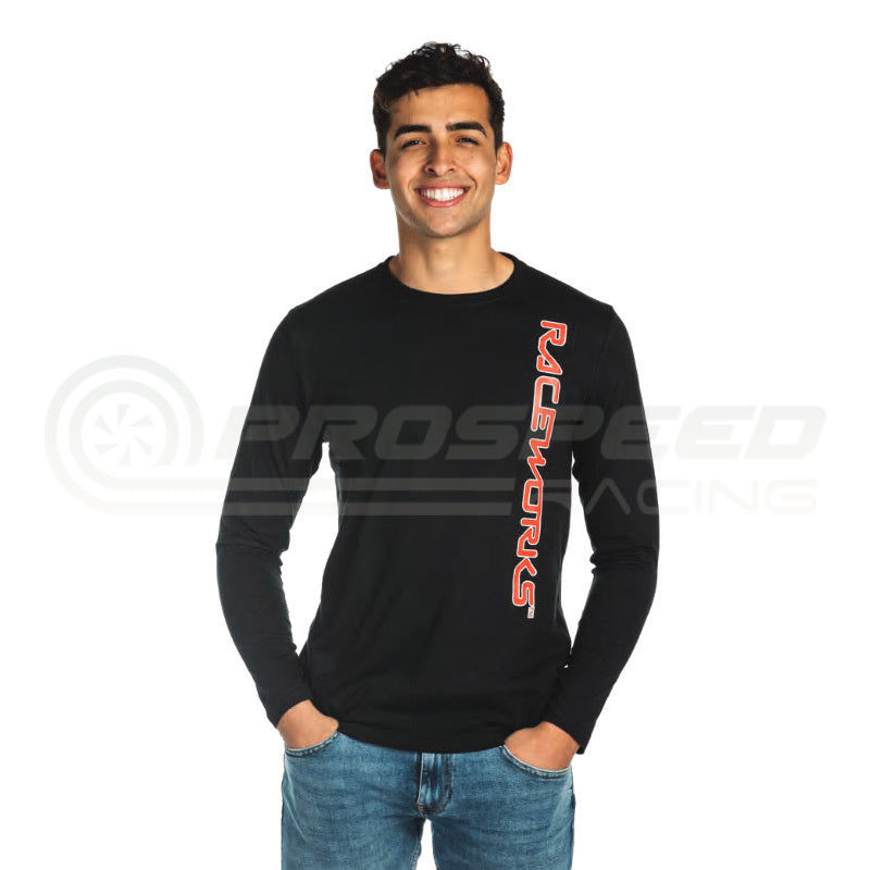 Raceworks "Raceworks Logo" Black T-Shirt Long Sleeve MER-598-603 | Pro Speed Racing