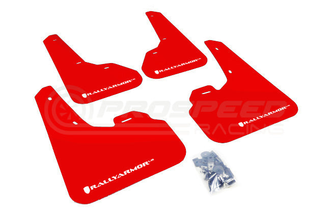 Rally Armor UR Mud Flaps Black/Red Logo