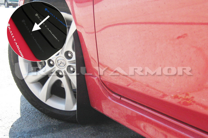 Rally Armor UR Mud Flaps Black/Red Logo