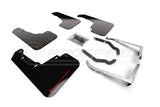 Rally Armor UR Mud Flaps Black w/Red Logo - OPEN BOX