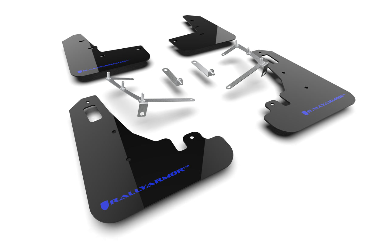 Rally Armor UR Mudflaps Black/Blue Logo