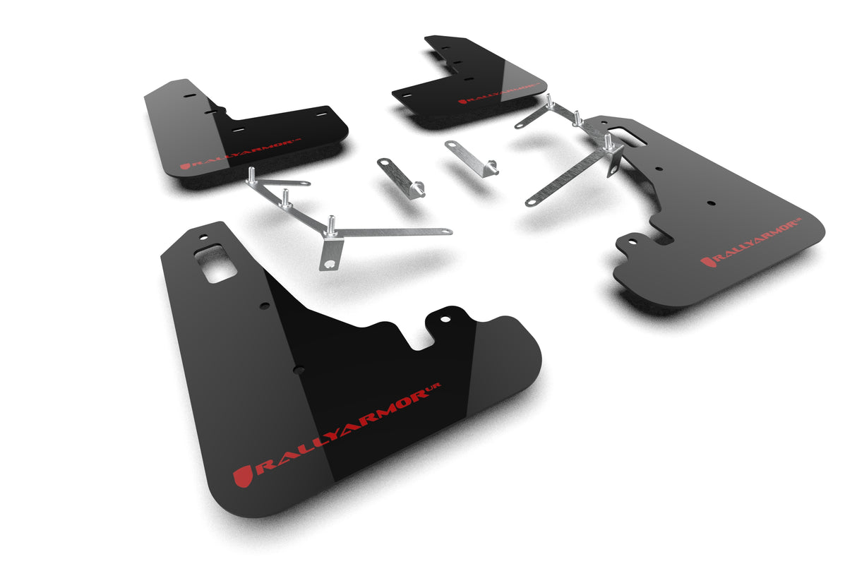 Rally Armor UR Mudflaps Black/Blue Logo
