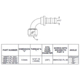 Mishimoto 90-Degree Push Lock Fitting
