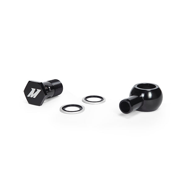 Mishimoto Banjo Fitting w/ Bolt M20 x 5/8 Straight - Black