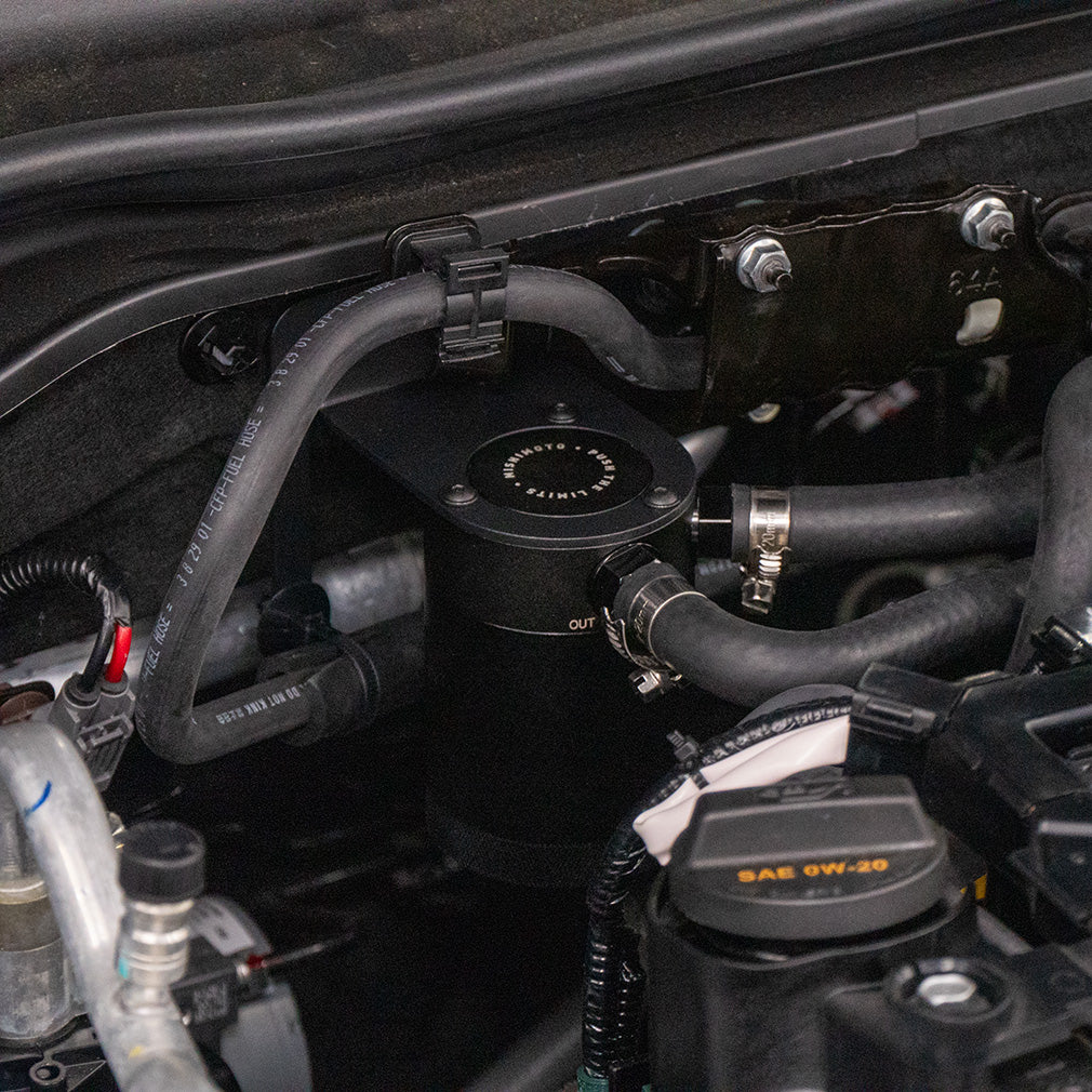Mishimoto Baffled Oil Catch Can - PCV Side