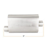 Mishimoto Universal Muffler with 3.0" Offset Inlet/Outlet - Brushed