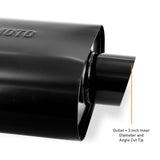 Mishimoto Muffler with  2.5" Center Inlet/Outlet, Angled Tip - Black