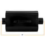 Mishimoto Muffler with  3" Center Inlet/Outlet, Angled Tip - Black