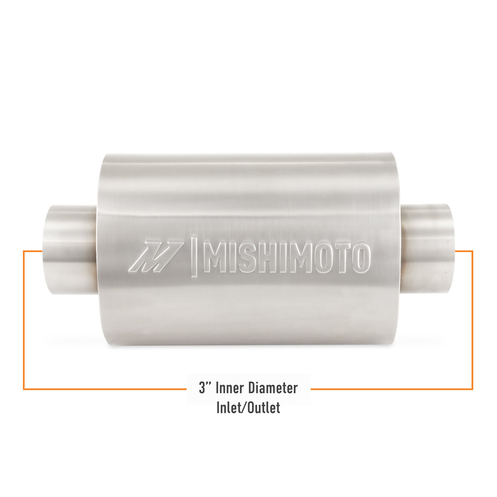 Mishimoto Universal Resonator with 3" Inlet/Outlet - Brushed