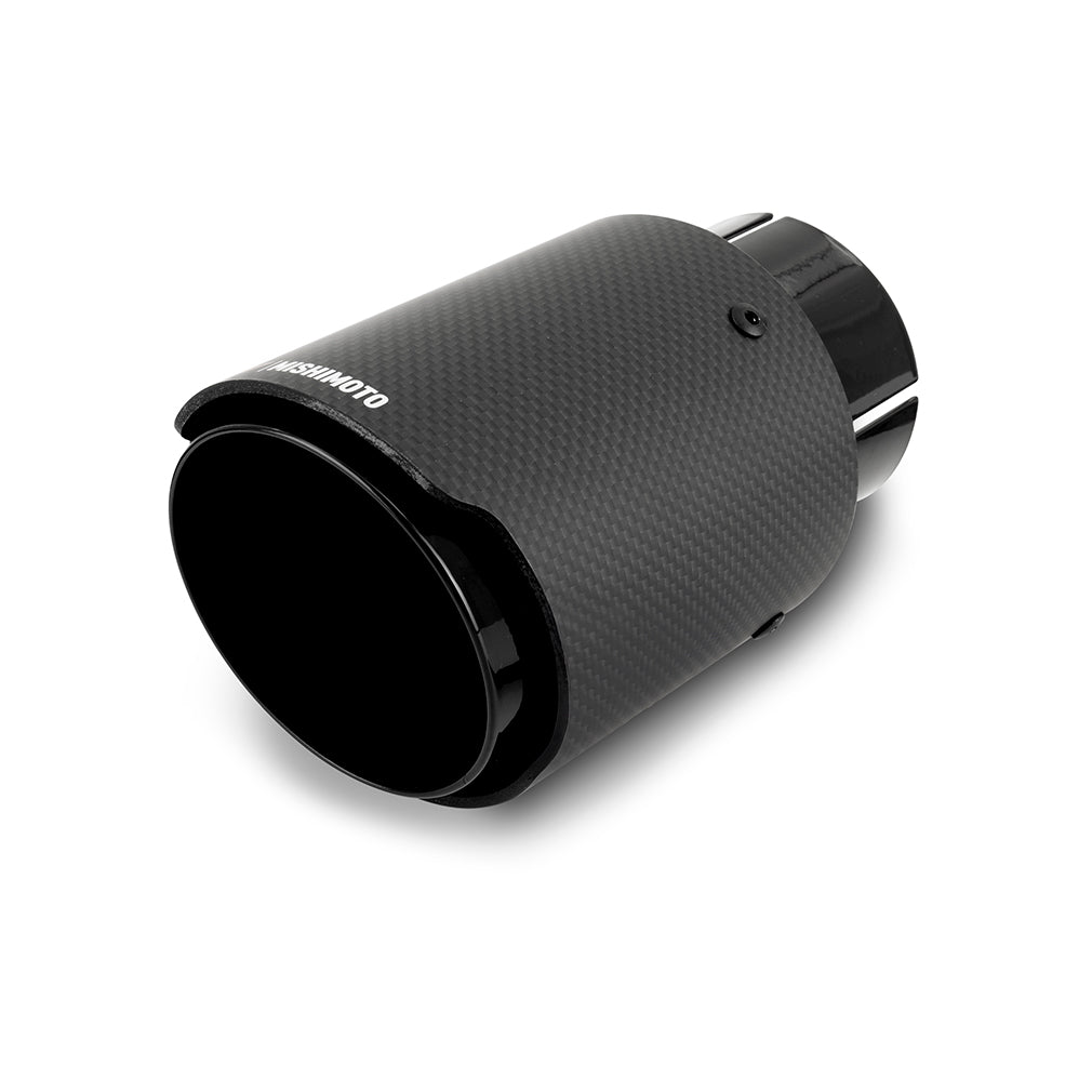 Mishimoto Carbon Fiber Muffler Tip, 2.5" Inlet, 3.5" Outlet - Black