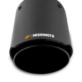 Mishimoto 2x Carbon Fiber Muffler Tip, 2.5" Inlet, 3.5" Outlet - Black