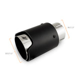 Mishimoto Carbon Fiber Muffler Tip, 2.5" Inlet,3.5" Outlet - Polished w/ M Logo