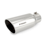 Mishimoto Universal Steel Muffler Tip, 4" Inlet, 6" Outlet - Polished w/ M Logo
