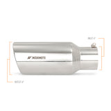 Mishimoto Universal Steel Muffler Tip, 4" Inlet, 6" Outlet - Polished w/ M Logo