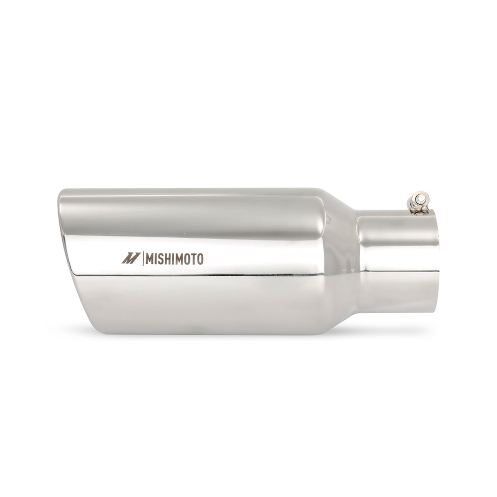 Mishimoto Universal Steel Muffler Tip, 5" Inlet, 6" Outlet - Polished w/ M Logo